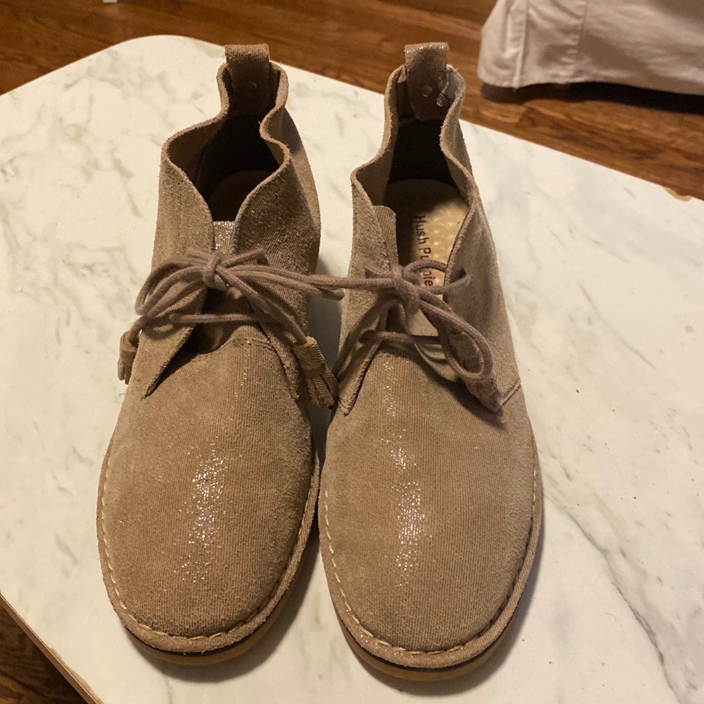 Ladies shimmery hush puppies